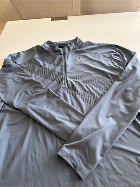 Nike Men’s Light Blue Half-Zip Performance Pullover